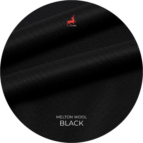 Black Melton Wool