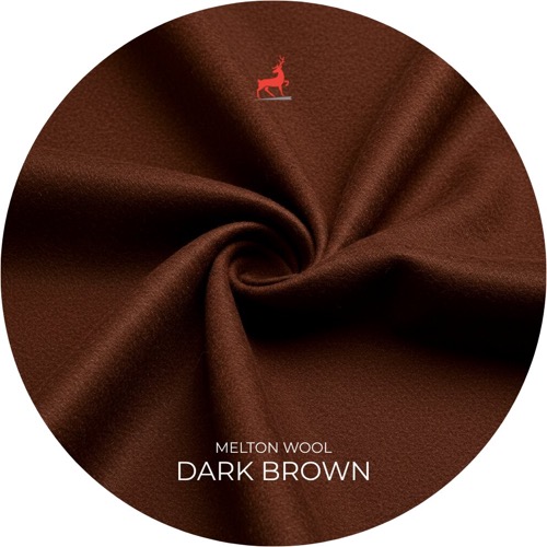 Dark Brown Melton Wool