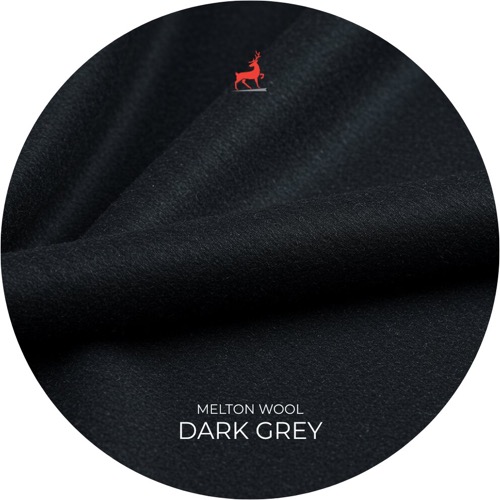 Dark Grey Melton Wool