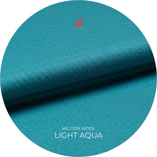Light Aqua Melton Wool