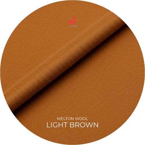 Light Brown Melton Wool