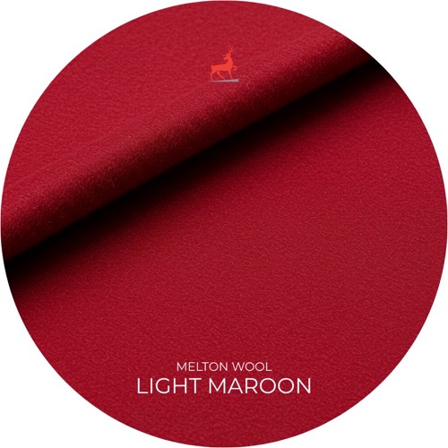 Light Maroon Melton Wool