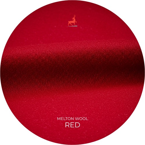 Red Melton Wool