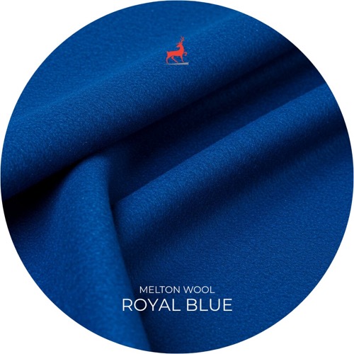 Royal Blue Melton Wool