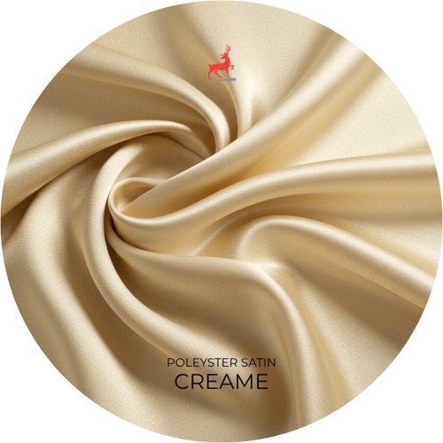 Creame Polyester Satin