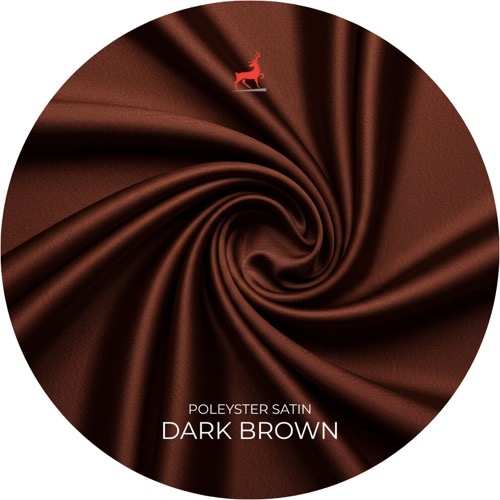 Dark Brown Polyester Satin