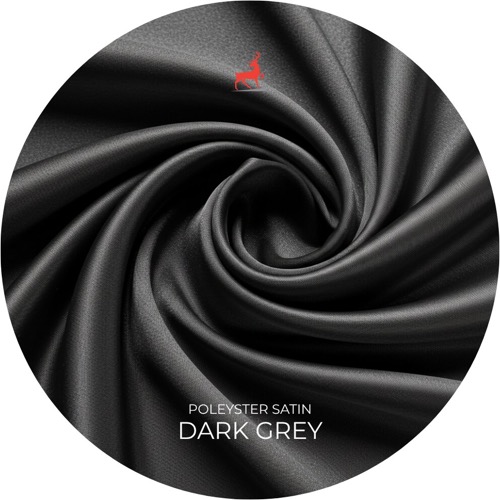 Dark Grey Polyester Satin