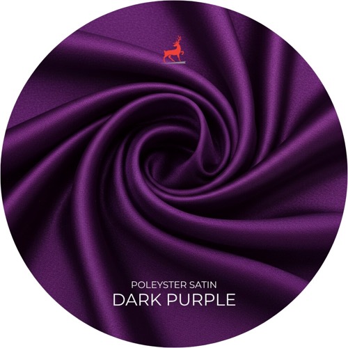 Dark Purple Polyester Satin