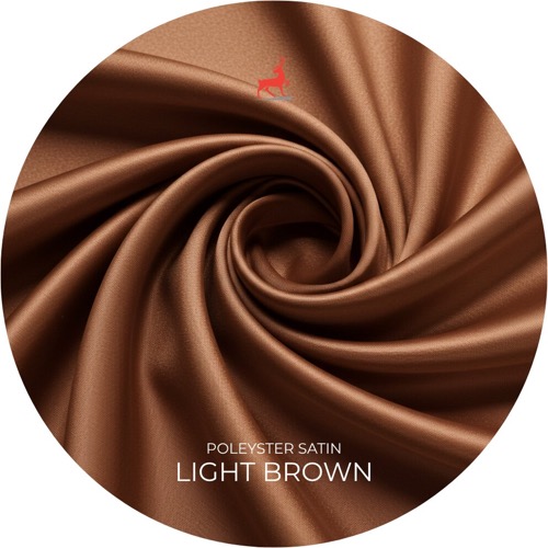 Light Brown Polyester Satin
