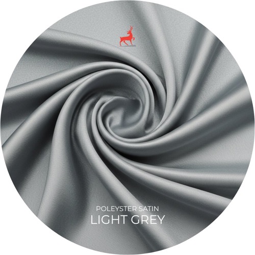 Light Grey Polyester Satin