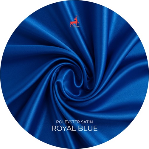 Royal Blue Polyester Satin