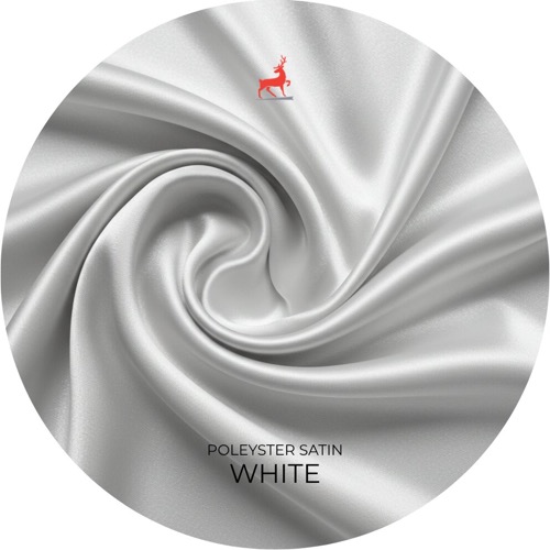 White Polyester Satin