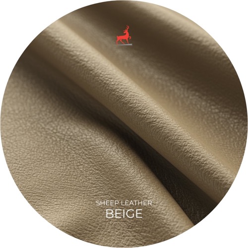 Beige Sheep Leather