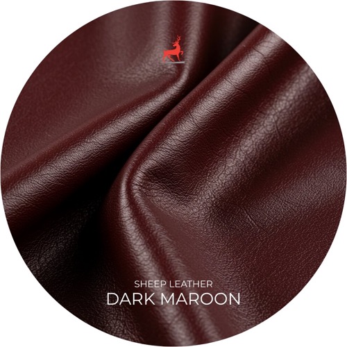 Dark Maroon Sheep Leather