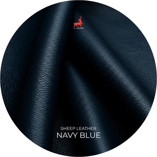 Navy Blue Sheep Leather